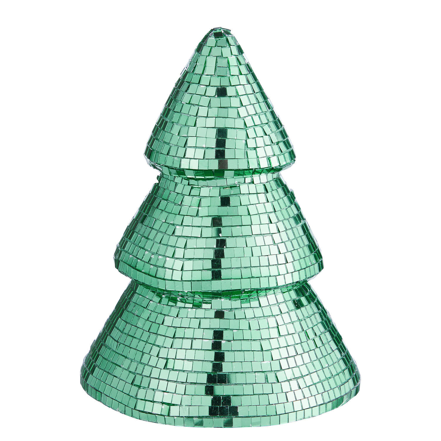 DEKO-TANNENBAUM Disco - Grün, Glas (16/20/16cm) - Butlers