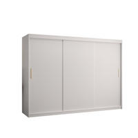 SCHWEBETÜRENSCHRANK 200/250/62 3-türig - Goldfarben/Weiß, Holz/Kunststoff (250/200/62cm) - MÖBEL KRYSPOL