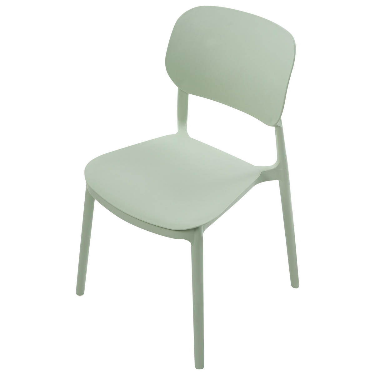 GARTENSTUHL 4er-Set Hellgrün Tupiza - Hellgrün, Kunststoff (47/82/48cm) - Beliani