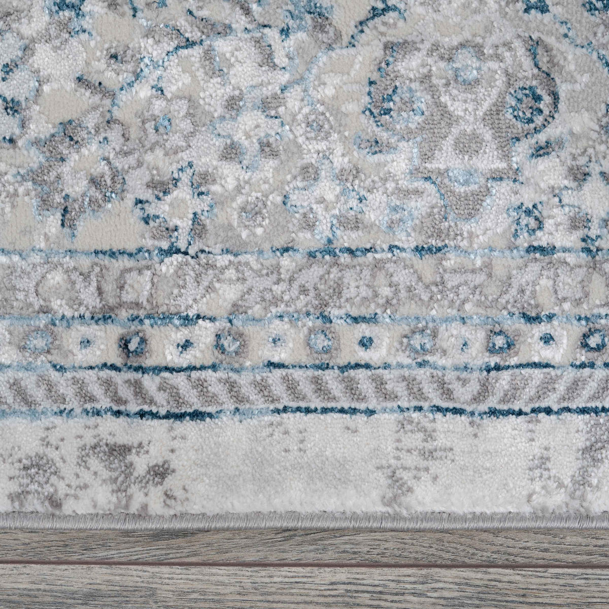 WEBTEPPICH Victoria Blau - Blau, Textil (70/240cm) - Kukoon Rugs