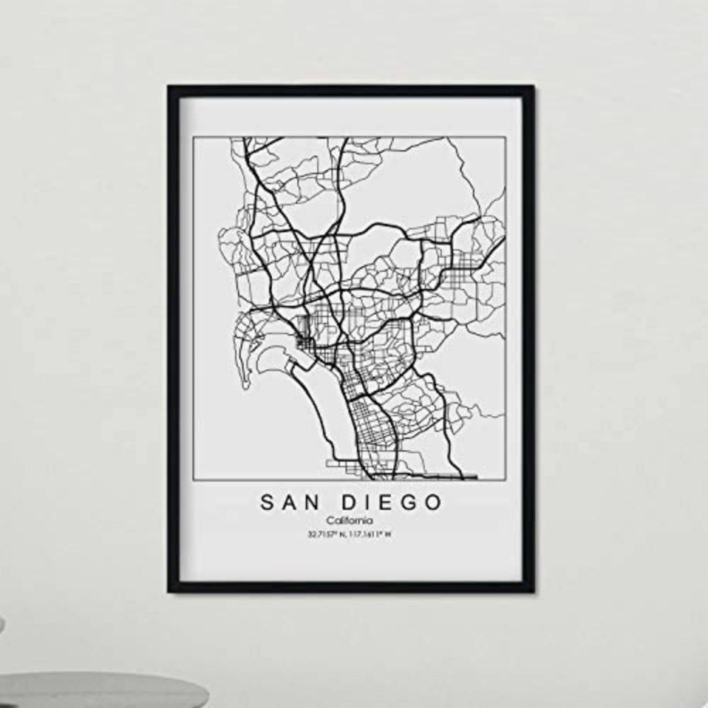 POSTER San Diego Us-Film A3 Rahmenlos - Klar, Papier (29.7/5/42cm) - Nacnic