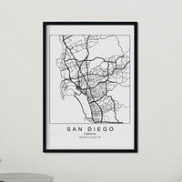 POSTER San Diego Us-Film A3 Rahmenlos - Klar, Papier (29.7/5/42cm) - Nacnic