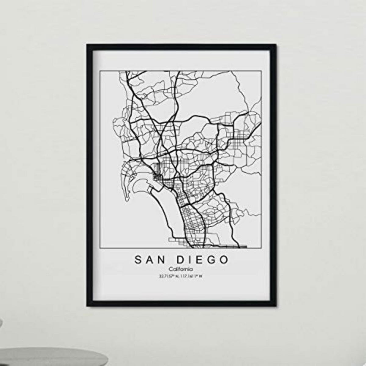 POSTER San Diego Us-Film A3 Rahmenlos - Klar, Papier (29.7/5/42cm) - Nacnic