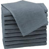 GÄSTETÜCHER, 10er-Set, 30x50 cm, 100% Baumwolle, Grau - Grau, Textil (30/50cm) - Zollner