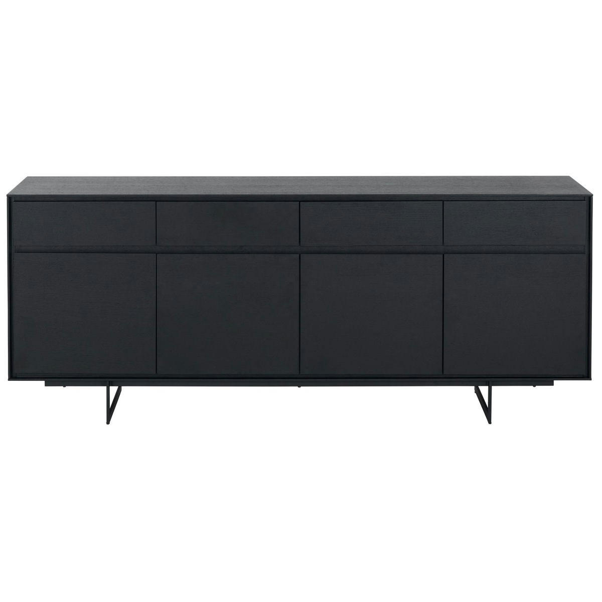 SIDEBOARD Schwarz - Schwarz, Holz/Metall (205/82/45cm) - Furnhouse