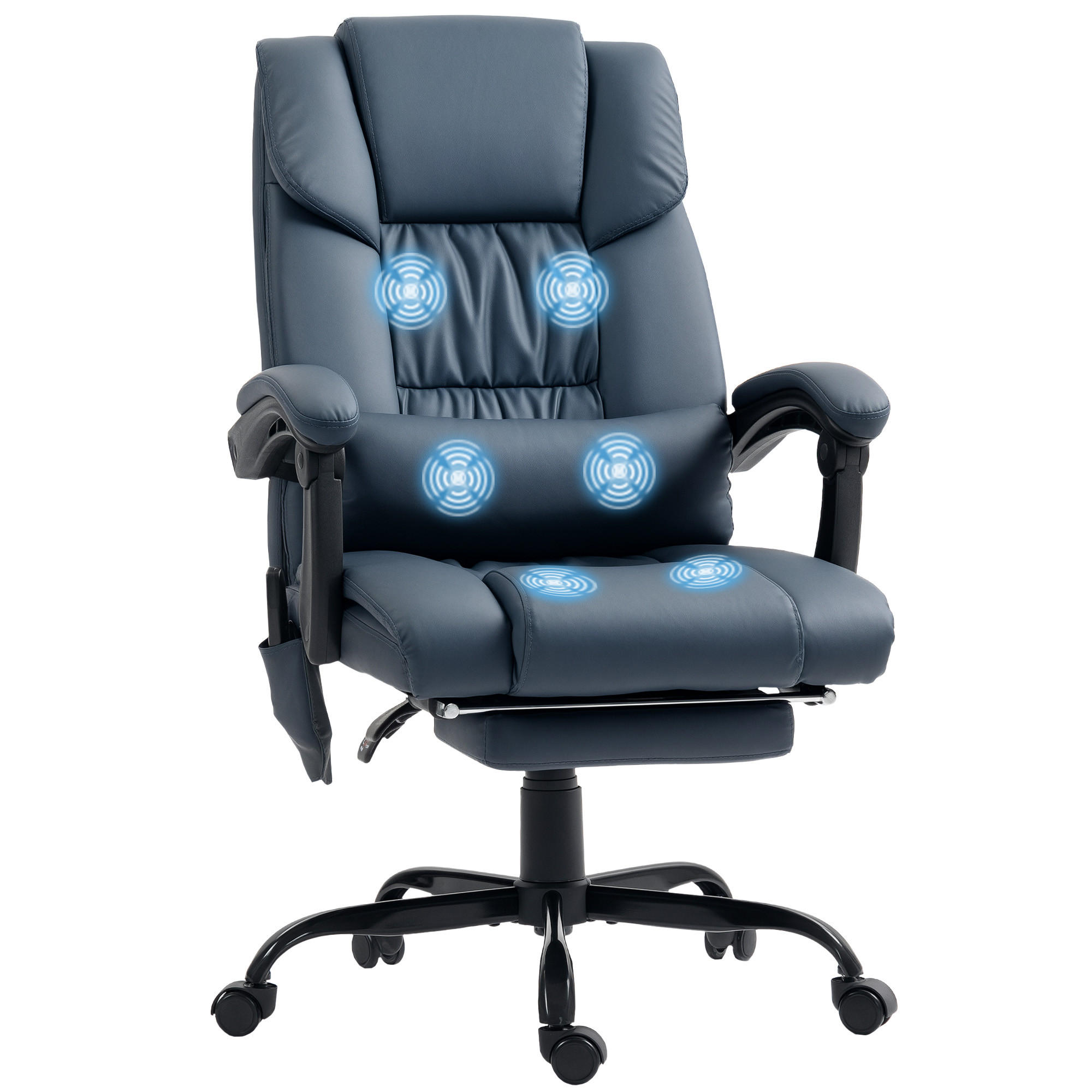 CHEFSESSEL DE-11782 66x75x122 cm Blau - Blau, Metall (75/122/66cm) - ComfortXL