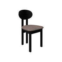 ESSZIMMERSTUHL Divo III - Hellbraun/Schwarz, Holz/Textil (47/85/48cm) - MIRJAN24