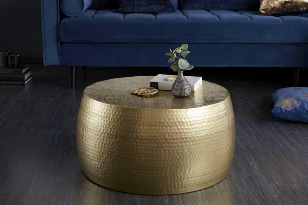 COUCHTISCH ORIENT III Metall Gold 60 cm - Goldfarben, Metall (60/60/31cm) - riess-ambiente