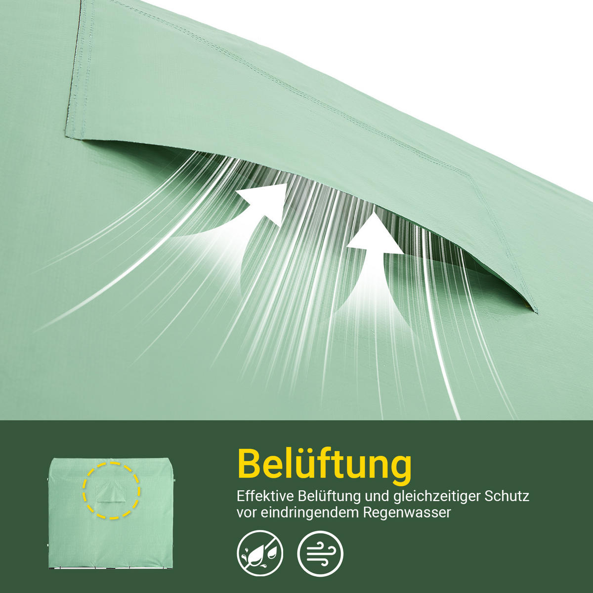 FAHRRADGARAGE Grün - Grün, Metall (120/163/176cm) - SoBuy