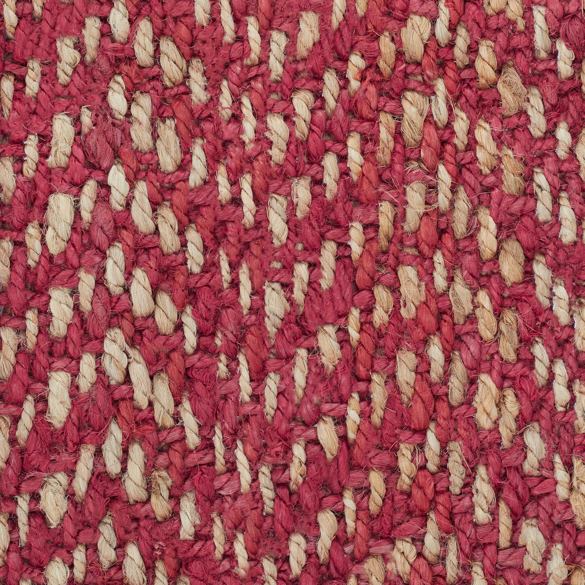 JUTETEPPICH - Dunkelrot, Textil (60/90cm) - Relaxdays