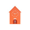 WANDUHR Dog House Orange 9/24.9/27 cm - Orange, Kunststoff (24.9/27/9cm) - Karlsson