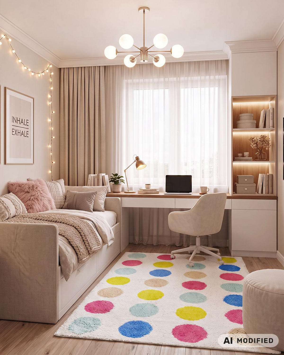 KINDERTEPPICH Ibi Gozar Mazovia 140x200cm Beige Creme Geometrisch Langflor - Beige, Textil (140/200cm) - Mazovia