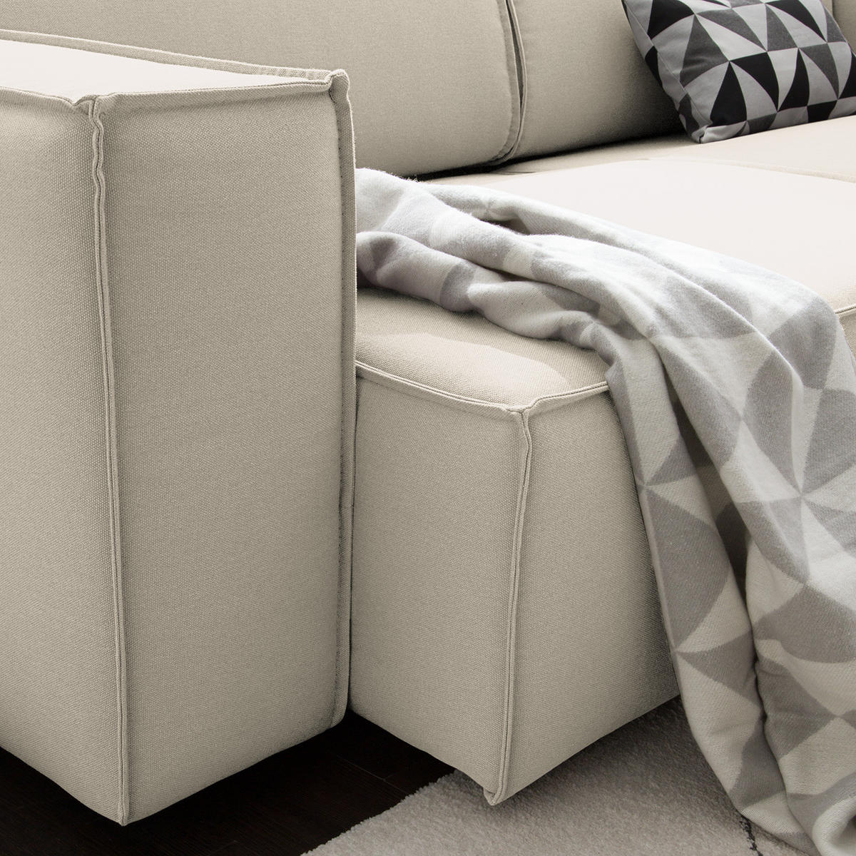 2-SITZER SOFA - Weiß, Textil (189/70/96cm) - home24