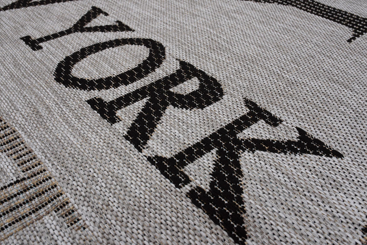 TEPPICH MELISSA Grau 160/230 cm - Grau, Kunststoff (160/230cm) - Tapiso