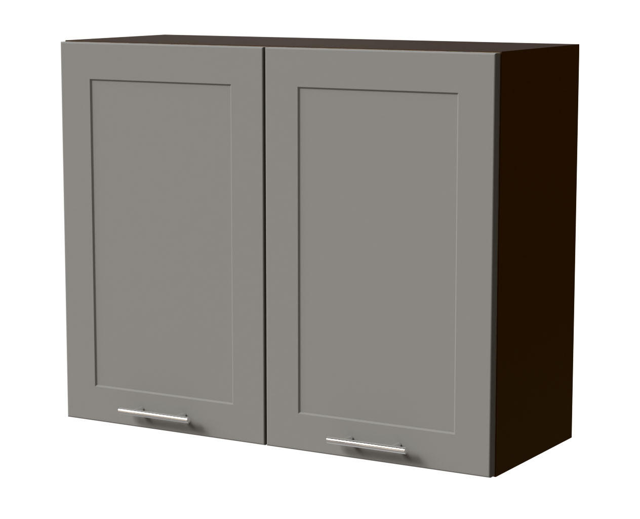 HÄNGESCHRANK Oslo W3/90 Lava / Dust Grey Matt 90 / 32,5 / 72cm - Dunkelgrau/Grau, Holz/Holzwerkstoff (90/72/32.5cm) - Feldmann-Wohnen