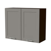 HÄNGESCHRANK Oslo W3/90 Lava / Dust Grey Matt 90 / 32,5 / 72cm - Dunkelgrau/Grau, Holz/Holzwerkstoff (90/72/32.5cm) - Feldmann-Wohnen