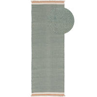 WOLLTEPPICH-LÄUFER Karla Mint 80x250 cm - Mintgrün, Textil (80/250cm) - benuta Pop