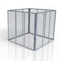 KOMPOSTER Metall silber 450L - Silberfarben, Metall (80/70/80cm) - Juskys