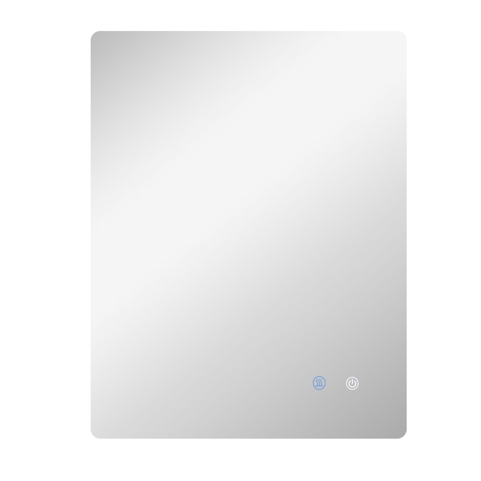 BADEZIMMERSPIEGEL DE-15130 80/60 cm mit 3 LED-Farben und dimmbar Weiß - Transparent, Glas (60/3/90cm) - ComfortXL