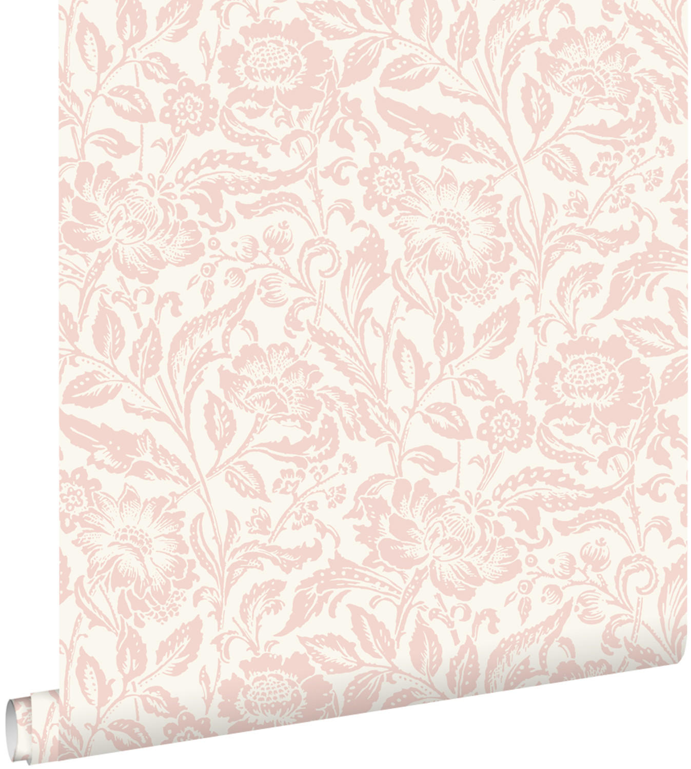 TAPETE Blumenmuster 50 x 900 cm - Weiß, Papier (50/900cm) - ESTAhome