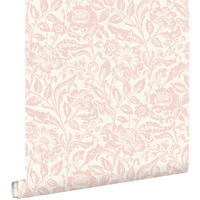 TAPETE Blumenmuster 50 x 900 cm - Weiß, Papier (50/900cm) - ESTAhome