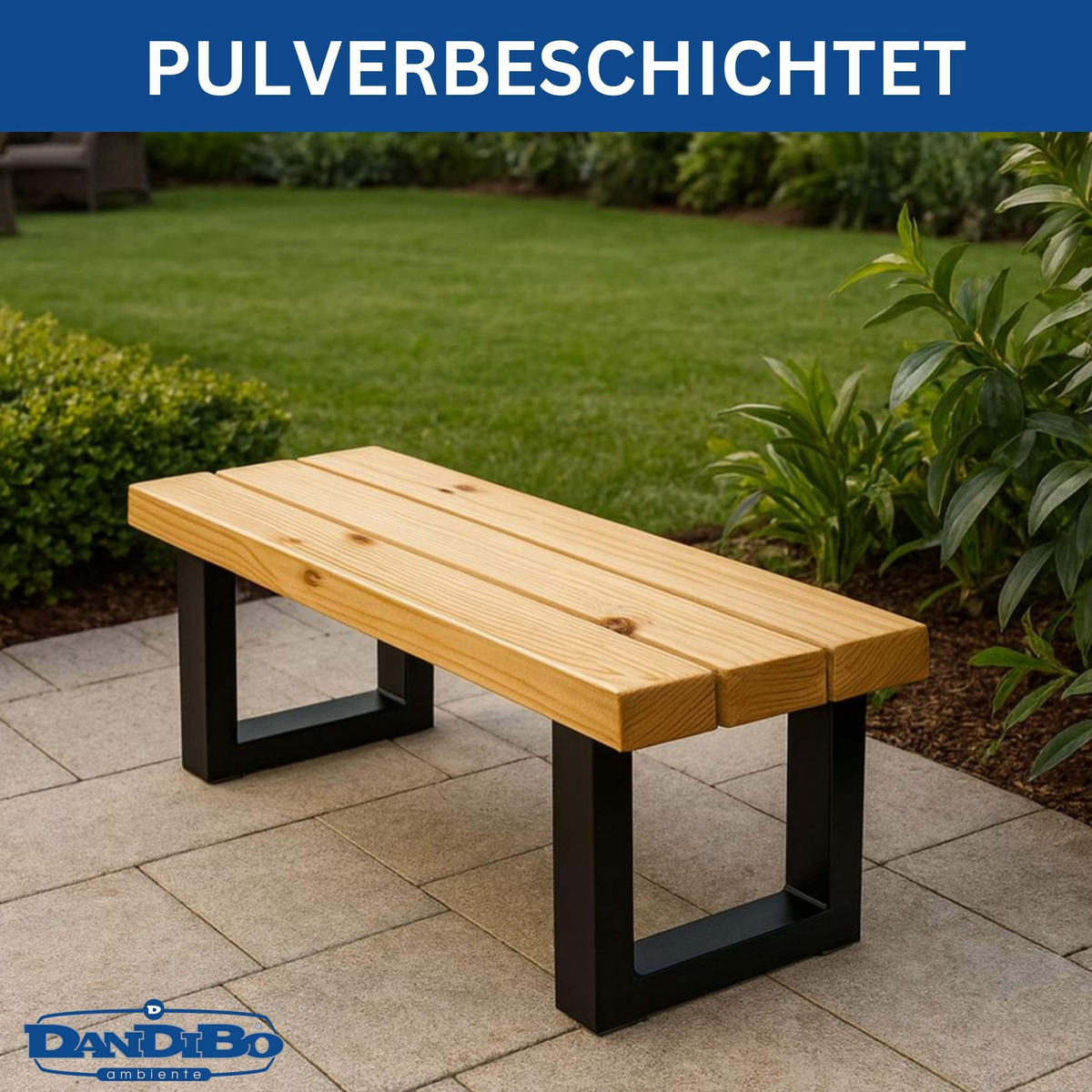 BANKGESTELL Metall Schwarz Set 43 x 40 cm Bank Füße Bankbeine Bankkufen Couchtisch - Schwarz, Metall (8/43/40cm) - DanDiBo