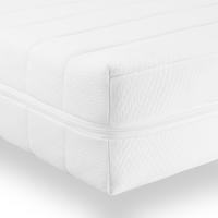 MATRATZE 120x200 cm, H2+H3 Höhe 15cm 7-Zonen Kaltschaummatratze mit waschbarem Bezug - Weiß, Textil (120/200cm) - Sleepneo