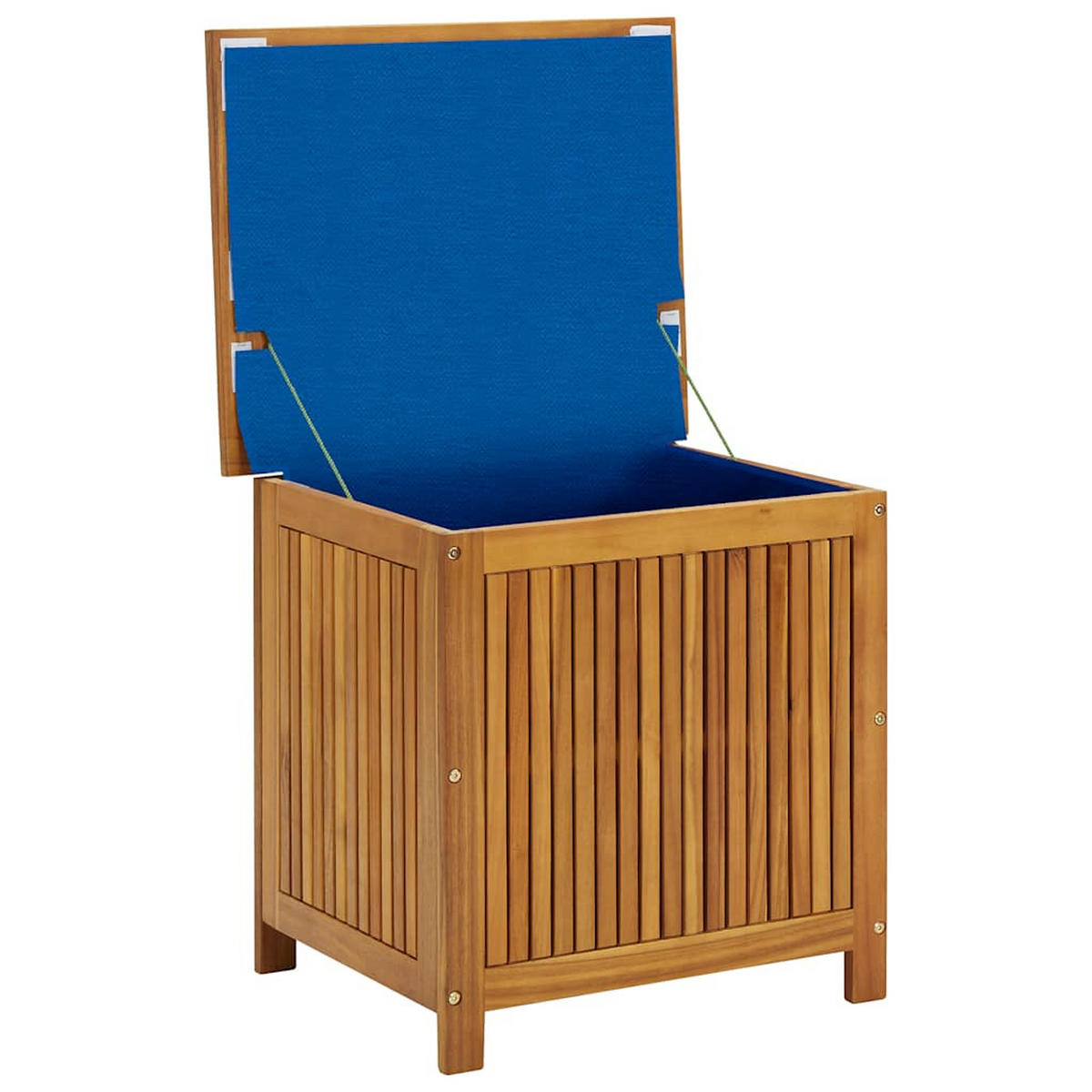 GARTENBOX mit wasserfester Innentasche, 60/50/58 cm, aus Massivholz Akazie - Braun, Holz (60/58/50cm) - vidaXL