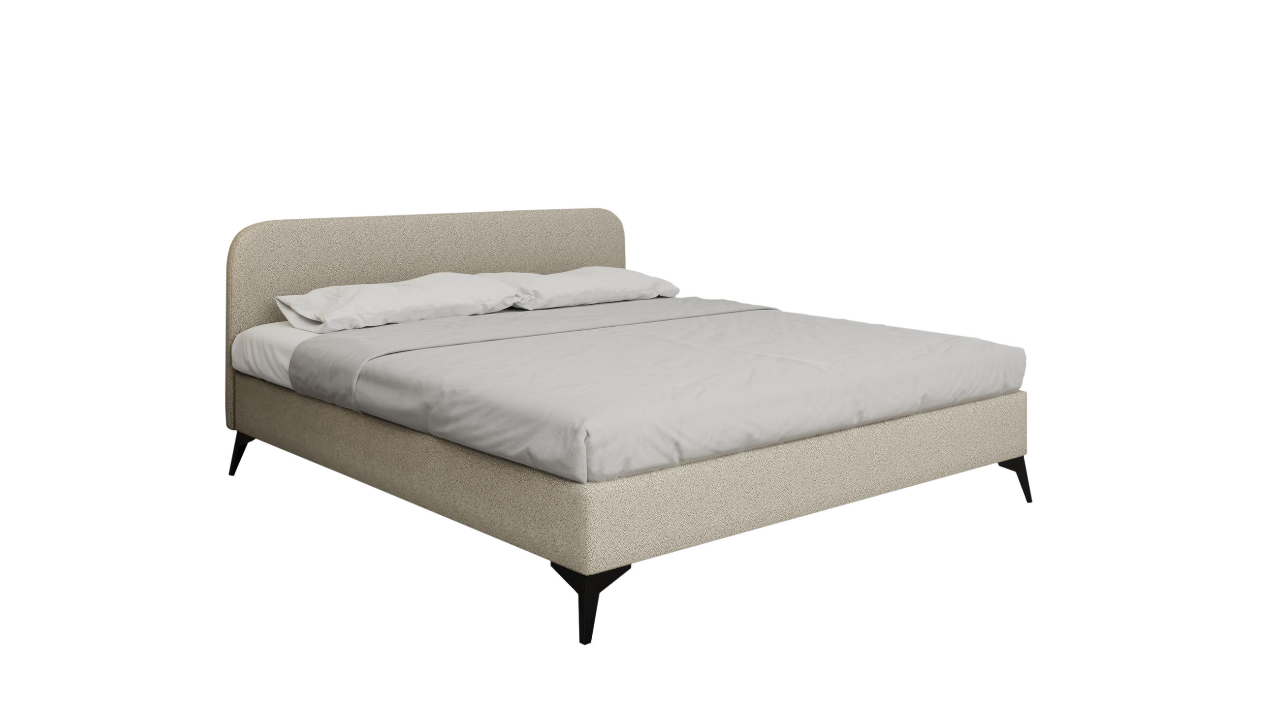 POLSTERBETT Mavilo 180 x 200 cm mit Bettkasten und Lattenrost, Taschenfederkernmatratze Pocket mit Kokosmatte - Beige - Beige, Holz (180/200cm) - Panda Möbel