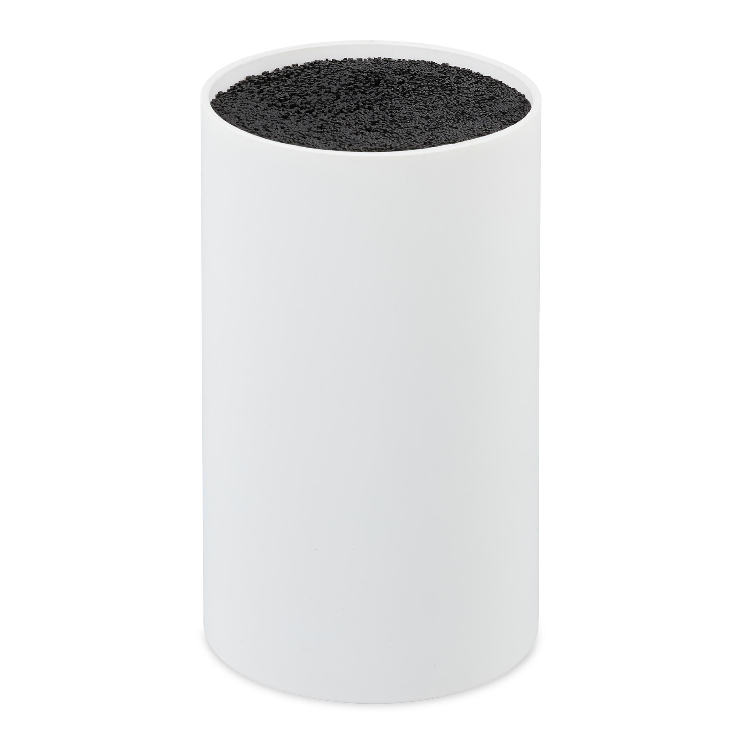 Relaxdays BLOK NA NOŽE Bílý plast s vlákny