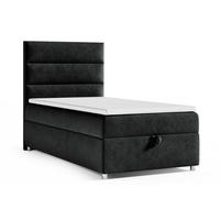 BOXBETT mit Bettkasten Trinity K-4 SINGLE Bonellfederkern - Schwarz, Holz/Holzwerkstoff (100/200cm) - Best For Home