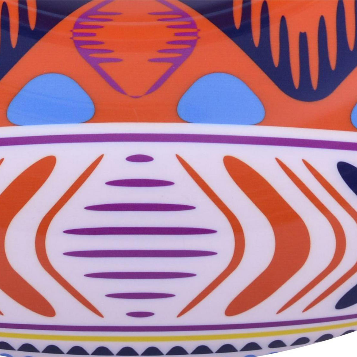 SCHWIMMREIFEN Bohemia Ø90 cm mit Sicherheitsventil und Boho-Design - Multicolor, Kunststoff (90/90cm) - Avenli