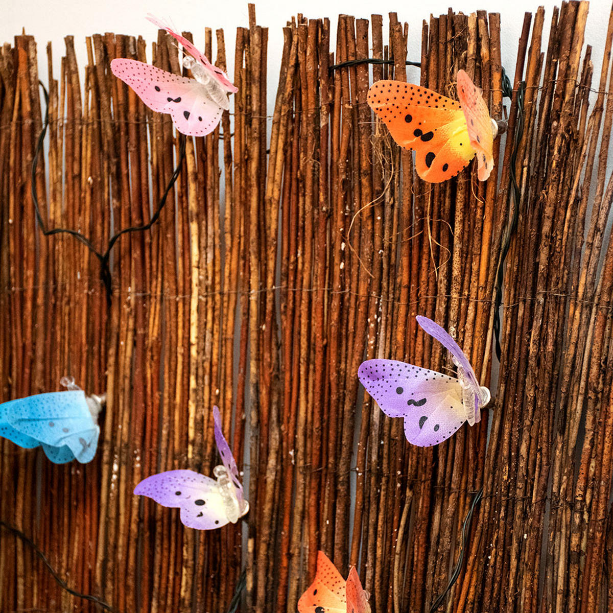 LED LICHTERKETTE Bunt Spritzwassergeschützt - Multicolor, Textil (268/5/5cm)