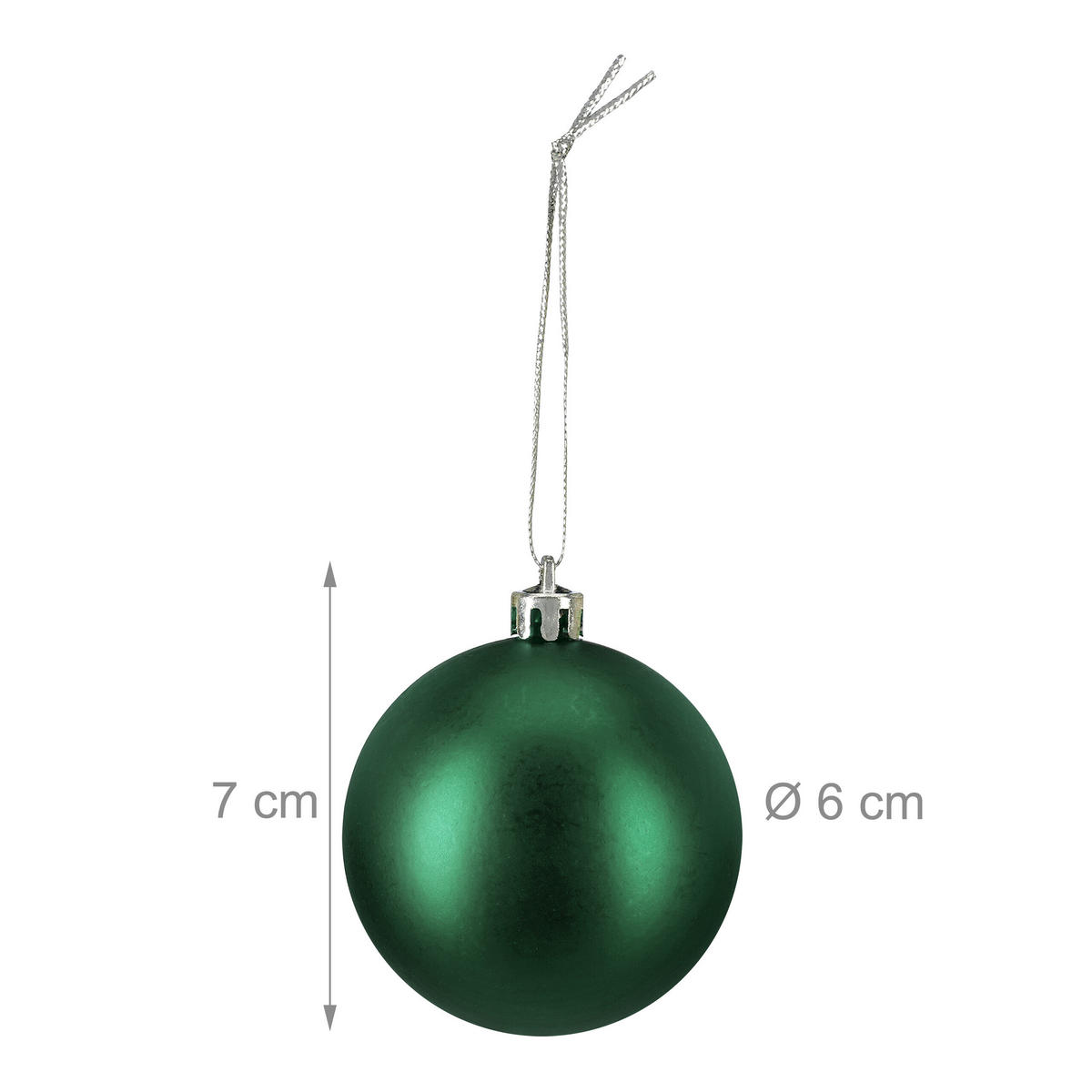 100XWEIHNACHTSKUGELN - Rosa, Kunststoff (6/7/6cm) - Relaxdays