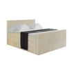 BOXSPRINGBETT mit Matratze H3|H4 und Lattenrost - TOLO-Z KING 180x200 Cord - Creme - Champagner, Holzwerkstoff (180/200cm) - ALTDECOR