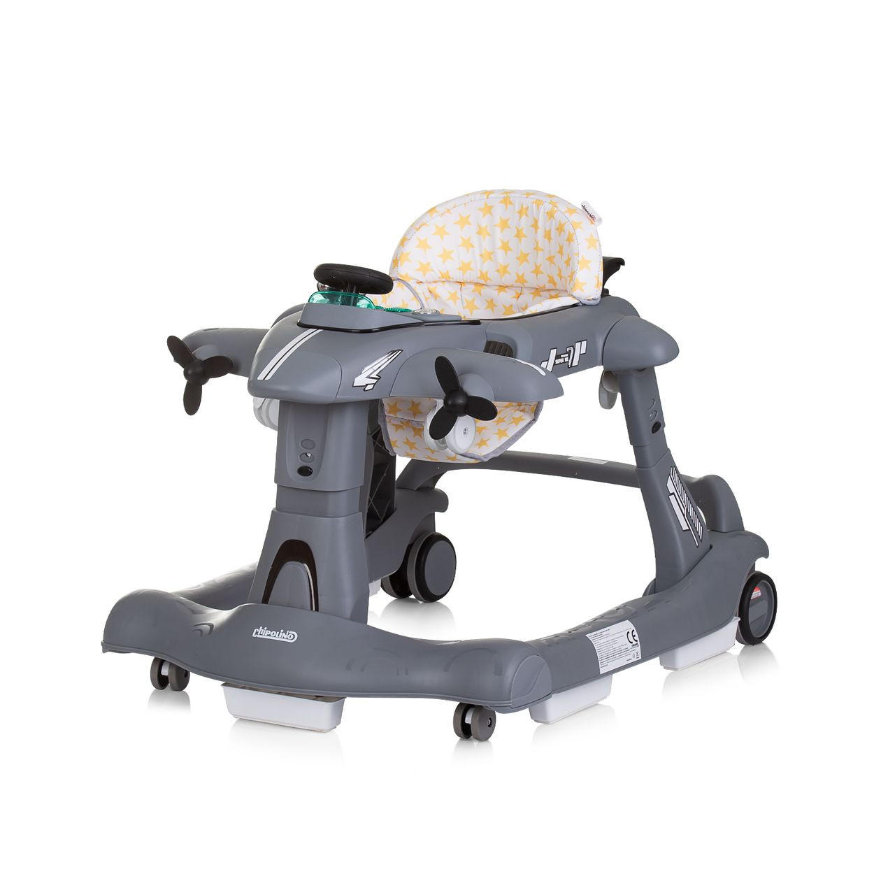 Chipolino Lauflernhilfe Grau 55x50x68 cm