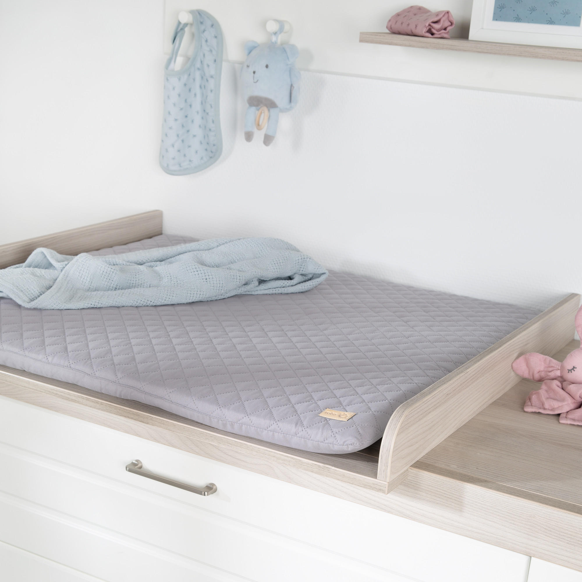 WICKELAUFLAGE roba Style grau - Grau, Textil (85/75cm) - Roba