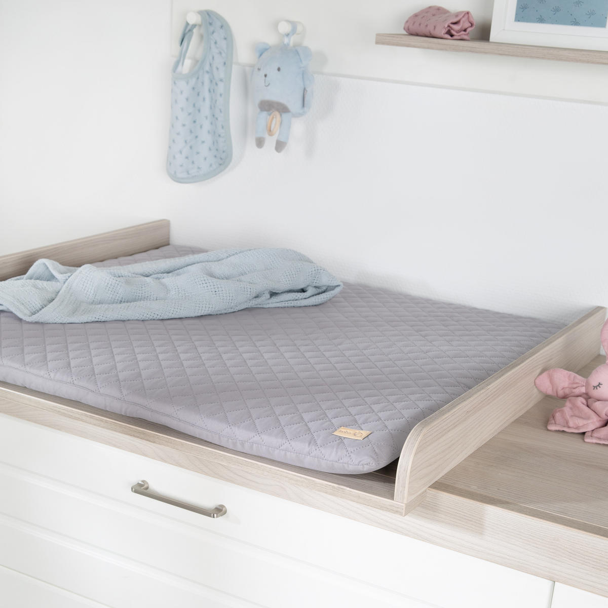 WICKELAUFLAGE roba Style grau - Grau, Textil (85/75cm) - Roba
