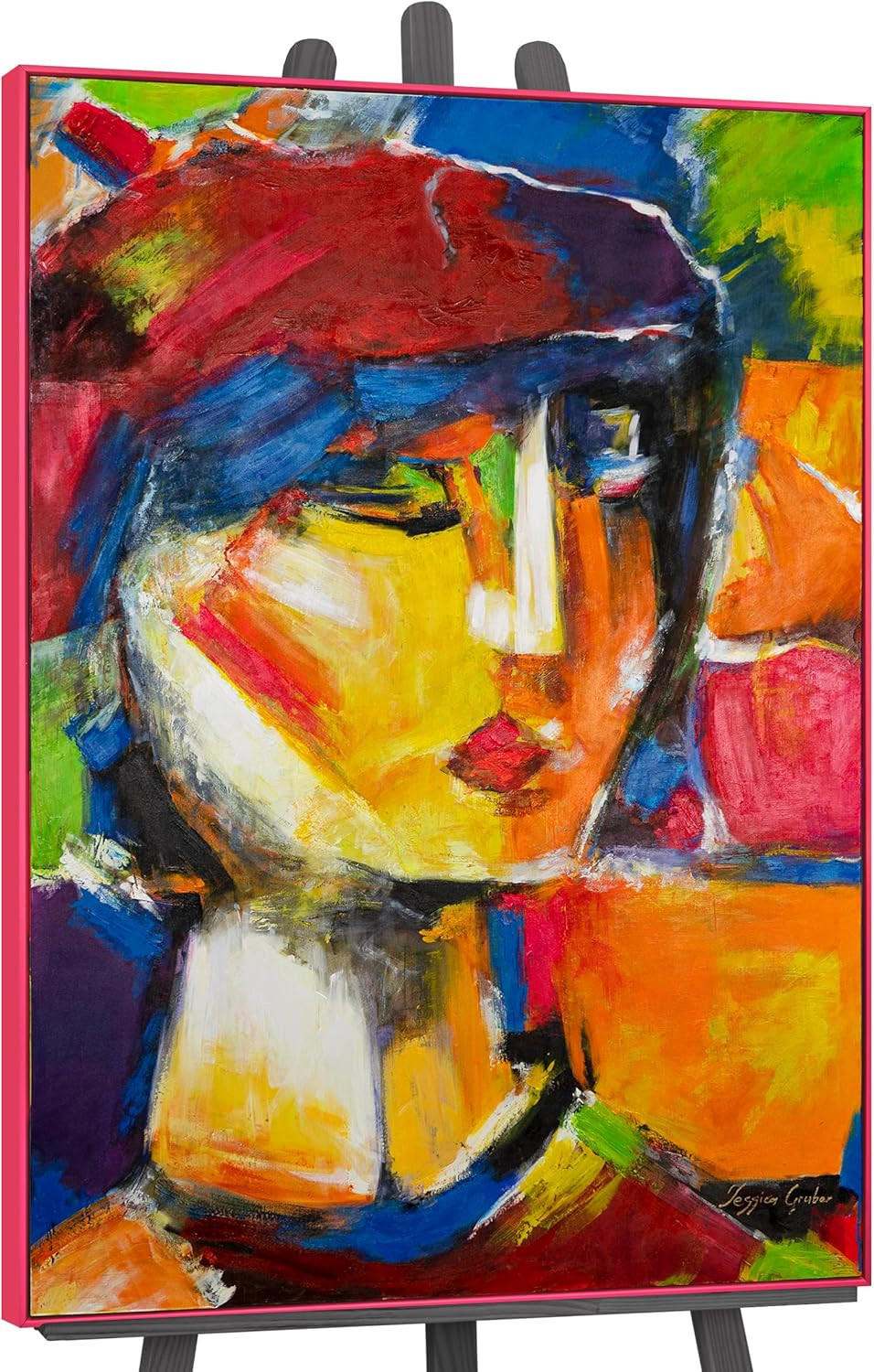GEMÄLDE Lebhaftes Outfit Schattenfugenrahmen Pink 120x80 cm - Pink, Holz (120/80cm) - YS-art gallery