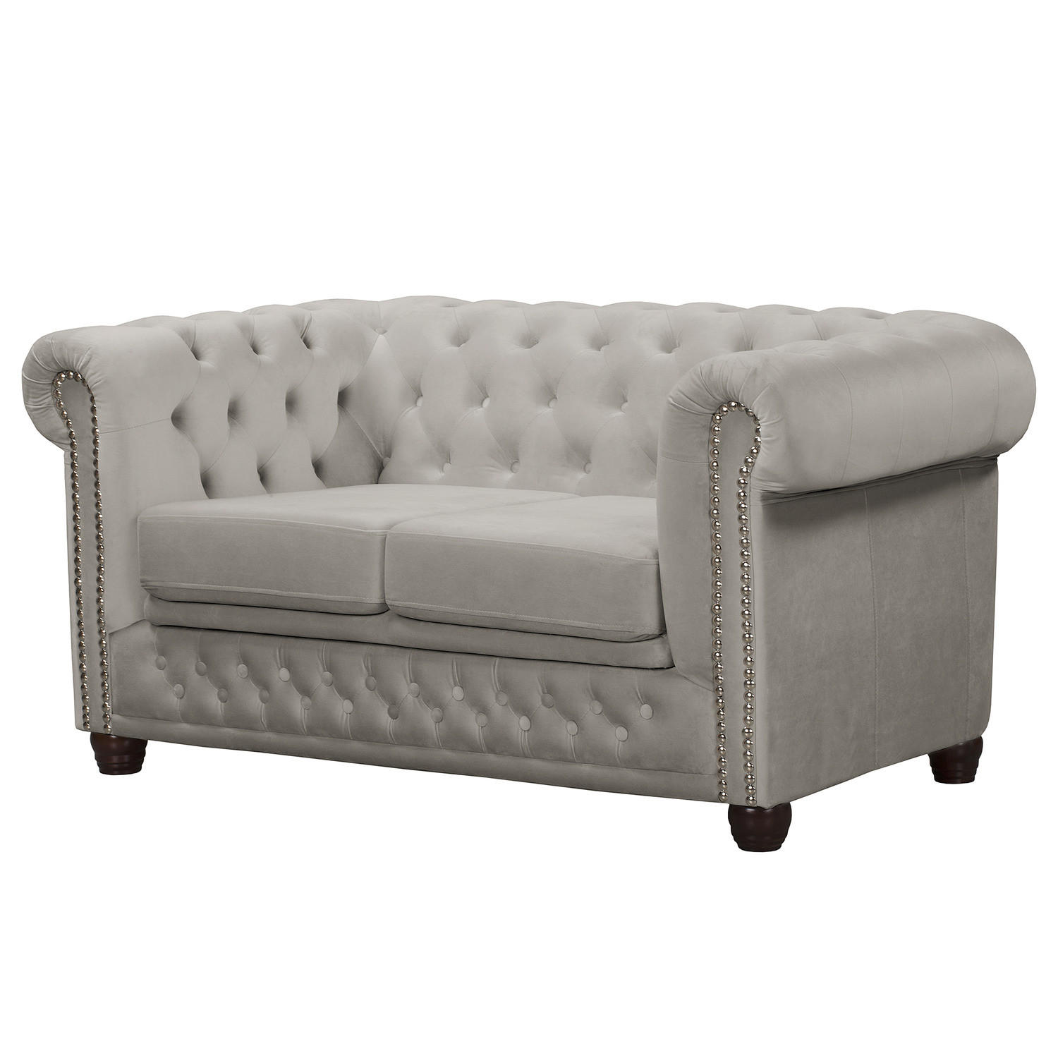 2-SITZER SOFA - Kaschmir/Buchefarben, Buchenholz/Textil (148/72/86cm) - home24