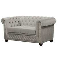 2-SITZER SOFA - Kaschmir/Buchefarben, Buchenholz/Textil (148/72/86cm) - home24