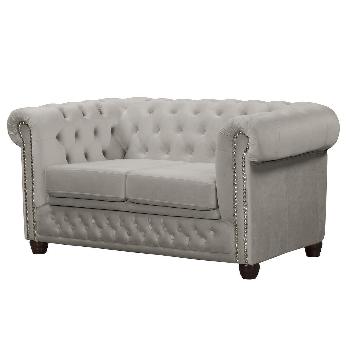 2-SITZER SOFA - Kaschmir/Buchefarben, Buchenholz/Textil (148/72/86cm) - home24