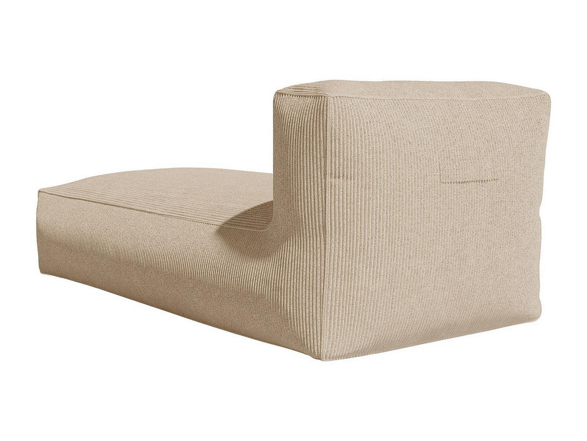 RECAMIERE ohne Schlaffunktion - 1 Person - Stoff, Samt - Beige - Beige, Textil (95/80/175cm) - Vente-Unique