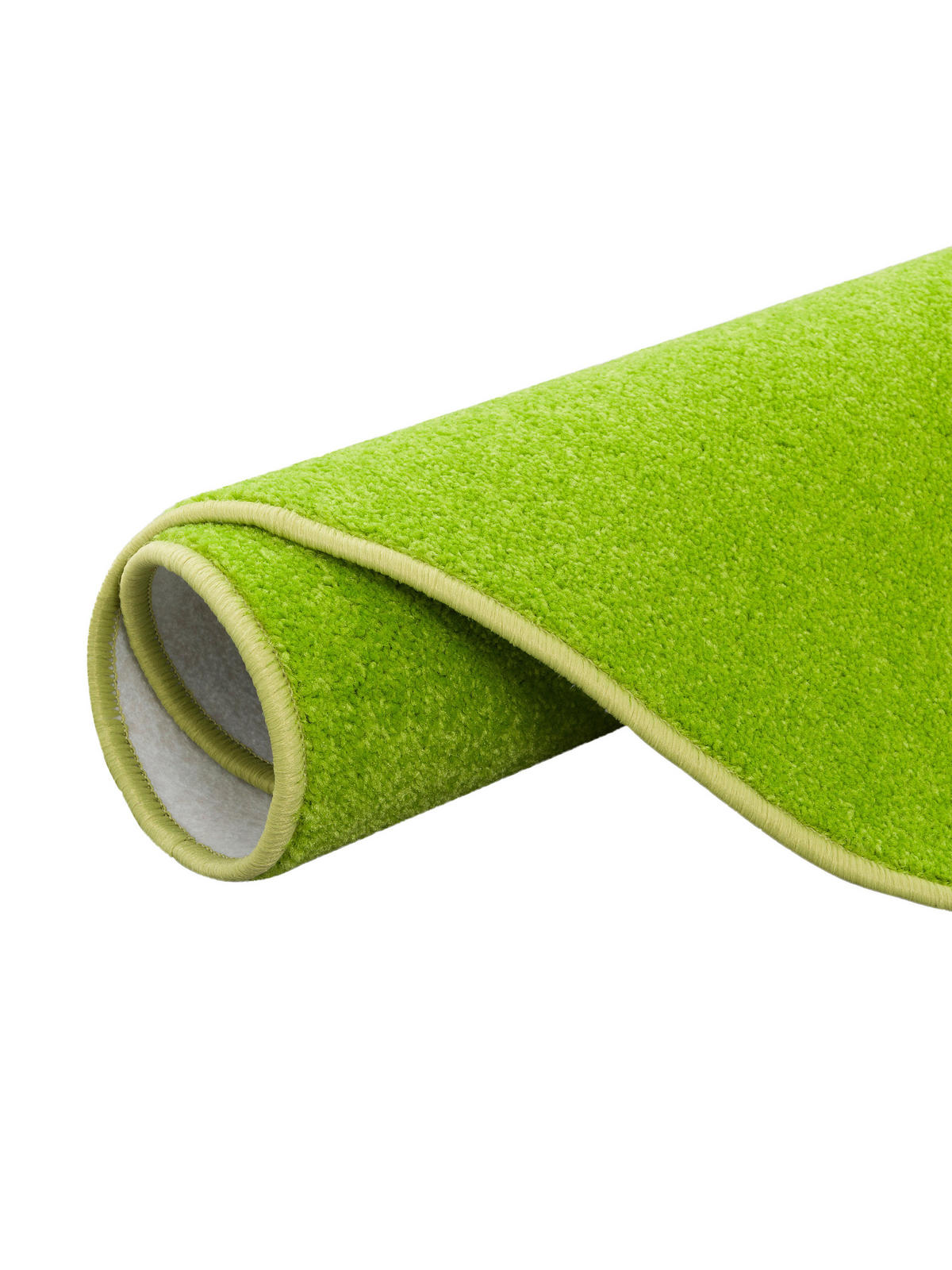 TREND VELOURS TEPPICH JOY RUND - Limette, Textil (100/100cm) - Snapstyle
