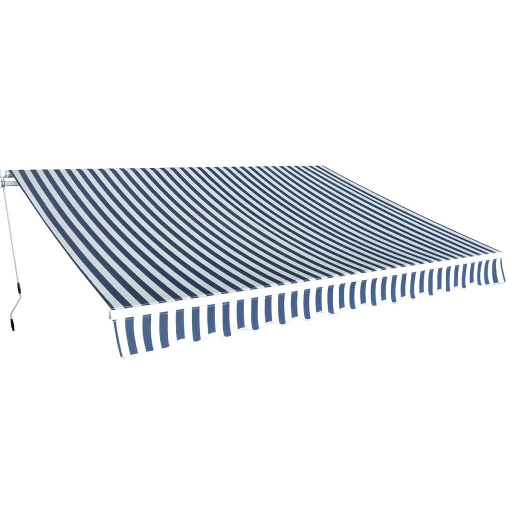 furnicato Gelenkarmmarkise Blau 350x250x250 cm