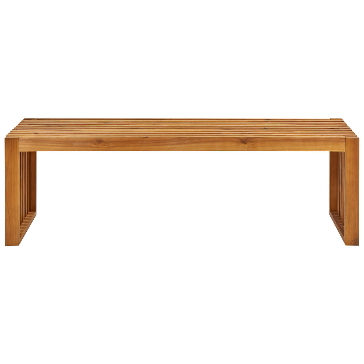 GARTENMÖBEL SET 6-Sitzer Akazienholz hellbraun 3-teilig Sulzano - Hellbraun, Holz - Beliani