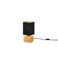 TISCHLAMPE WOODY - - 0/0/30 cm - Schwarz, Holzwerkstoff (12/12/30cm) - Trio Leuchten