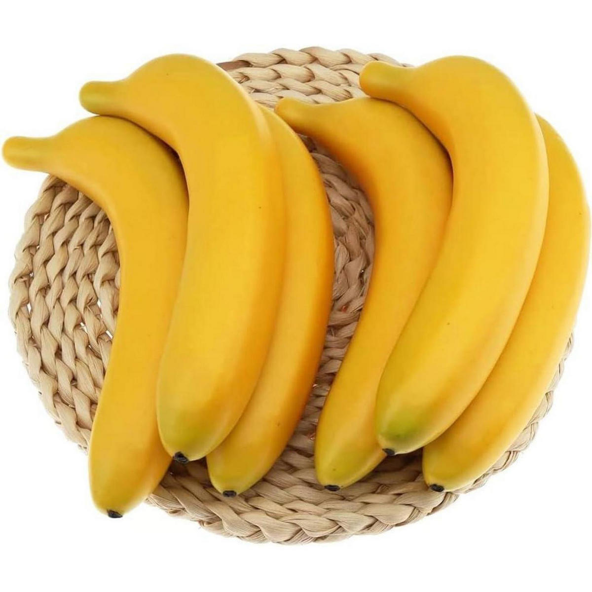 KÜNSTLICHE Bananen 10 Stück Set - Gelb, Kunststoff (3cm)