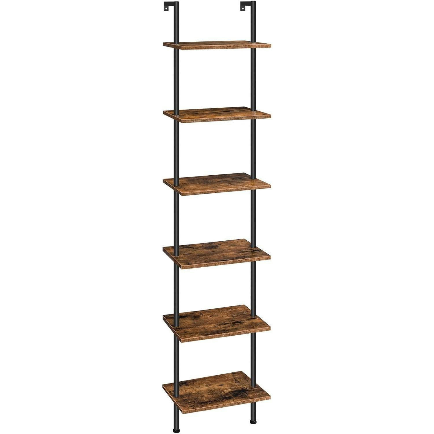 LEITERREGAL 6-stöckig Vintagebraun 39 x 24 x 200,5 cm - Multicolor, Holzwerkstoff (39/200.5/24cm)
