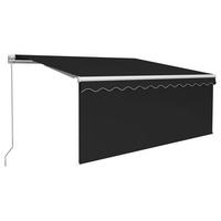 MARKISE Manuell Einziehbar mit Rollo 3x2,5 m Anthrazit - Anthrazit, Metall (300/1/300cm) - furnicato